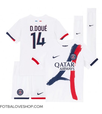 Paris Saint-Germain Desire Doue #14 Dětské Venkovní Dres 2024-25 Krátký Rukáv (+ trenýrky)